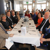 Club Manager Paddy Judge, Hon Sec Bernie Condy and Former Commodore Derek Bothwell with guests