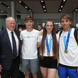 The Howth Team with Commodore Paddy Judge