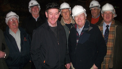 IN the mine with guide Morris Cullen