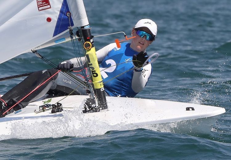 The 17-year-old Dubliner gets the gold in Thessaloniki. She adds the Greek result to her 2021 Youth World Championship win on Lake Garda, Italy, last August. Photo: Thom Tow