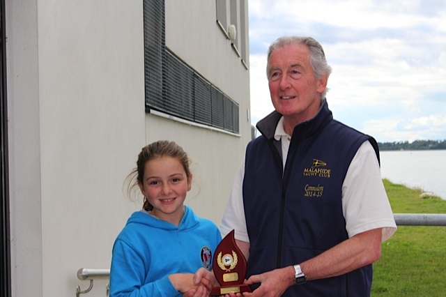 Optimist Silver Fleet winner and 2nd place overall - Ruth Lacy