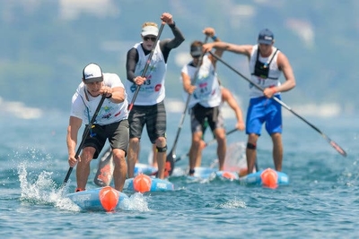 Adult's Challenge Paddleboard Relay Race