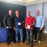 2018 Squib Easterns 3rd Overall - Peter Wallace & Martin Weatherstone (RNIYC) with Gary Cullen (Provident CRM) and Rear Commodore Paddy Judge