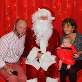 Santa with Kevin, Caroline and baby Eabha Burke