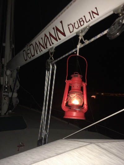 At anchor in Favignana